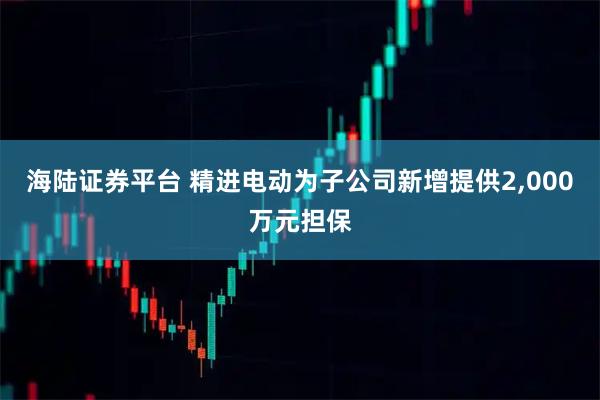 海陆证券平台 精进电动为子公司新增提供2,000万元担保
